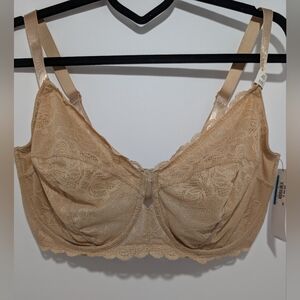 NWT Calvin Klein Seductive Comfort Lace Unlined Full Coverage Bra 40DDD